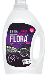 Гель для стирки FLORA Care для Тёмного, 2300мл 