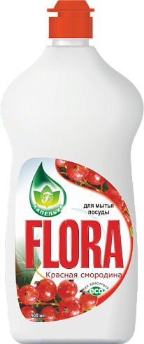 Средство для мытья посуды «FLORA» Красная смородина